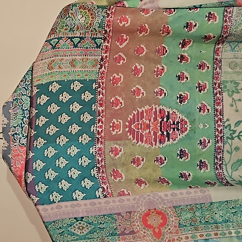 U111... Euc Zara Patterned Blouse - image 7